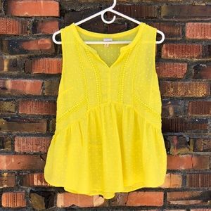 Merona Bright Sunshine Yellow Tank | Sz M